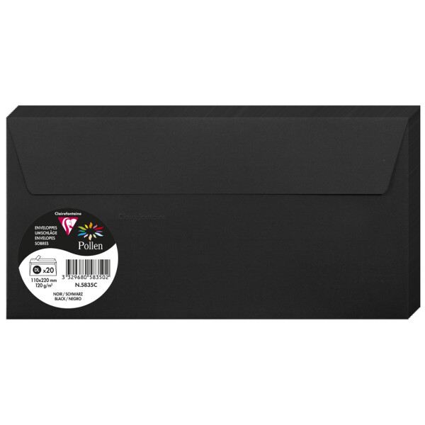 Pollen by Clairefontaine Briefumschlag DL, kirschrot