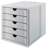 HAN Schubladenbox SYSTEMBOX KARMA, 5 Schübe, grau