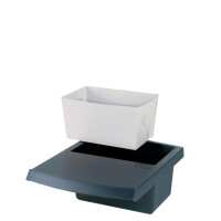 HAN Papierkorb-Deckel LOGO-Drive mit Abfallmulde, schwarz