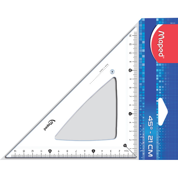 Maped Zeichendreieck Cristal 60 Grad, Kathetenl&auml;nge: 210 mm