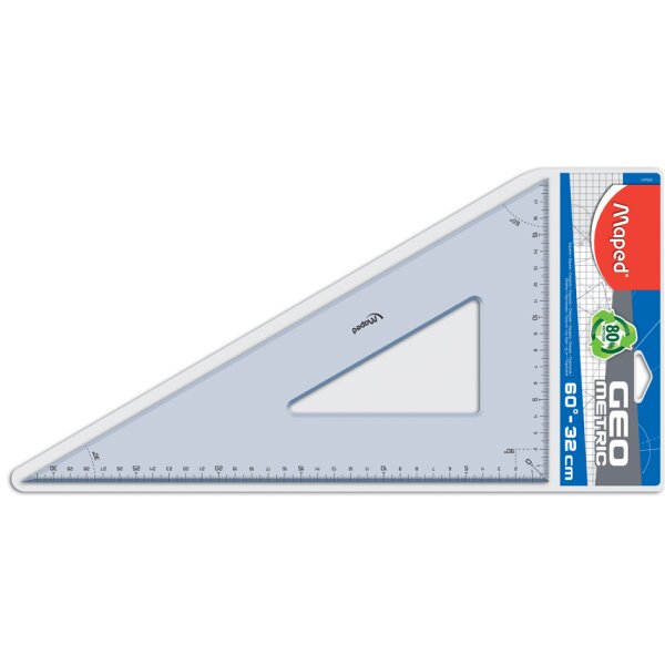 Maped Zeichendreieck Geometric 60 Grad,Kathetenl&auml;nge: 320 mm