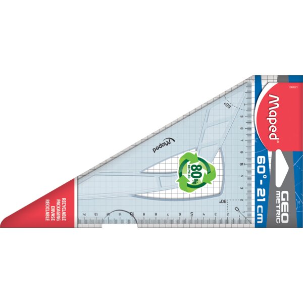 Maped Zeichendreieck Geometric 60 Grad, Kathetenl&auml;nge:210 mm