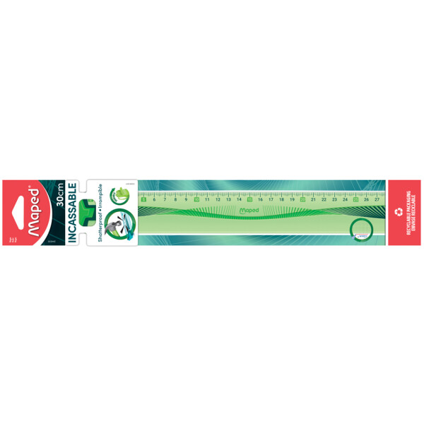 Maped Flachlineal Flex, 400 mm, aus Kunststoff, flexibel