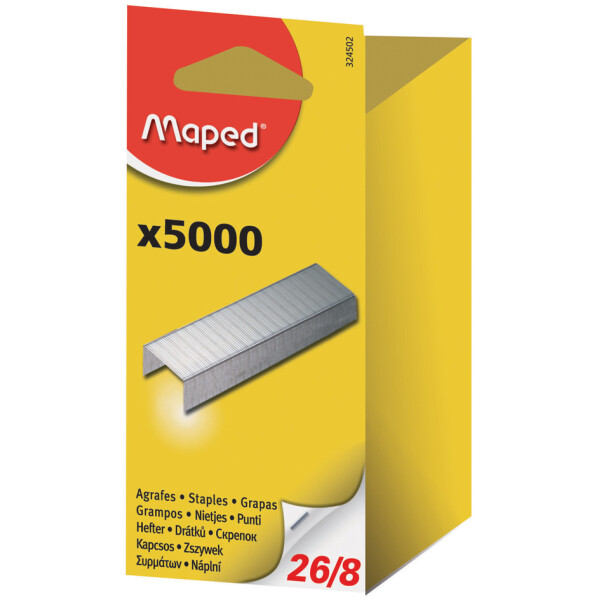 Maped Heftklammern 24 6, verzinkt, Großpackung