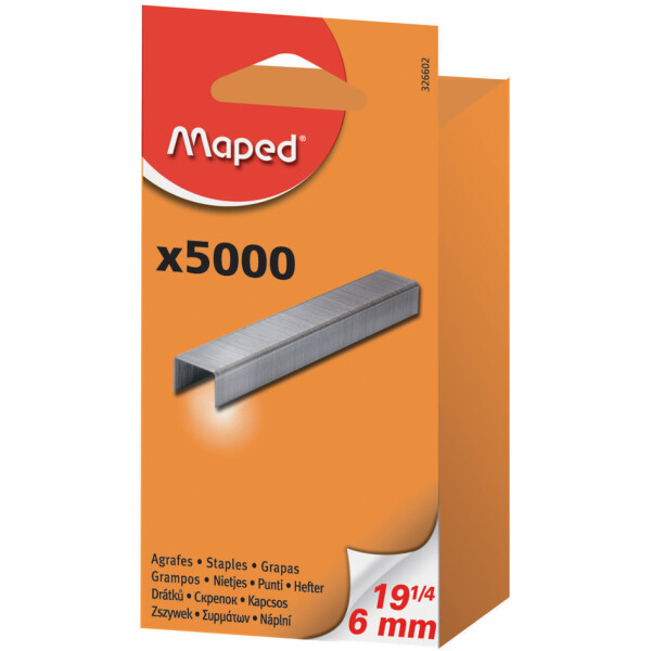 Maped Heftklammern 26 6, verzinkt, Großpackung
