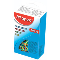 Maped Gummiringe im Karton, 50 g, sortiert