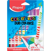 Maped Doppel-Fasermaler DUO COLORPEPS, 10er Kartonetui