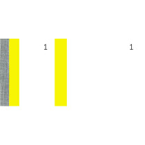 ELVE Bon-Block, gelb, Maße: (B)135 x (H)60 mm