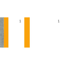 ELVE Bon-Block, gelb, Maße: (B)135 x (H)60 mm