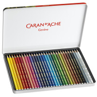 CARAN DACHE Buntstifte PRISMALO Aquarelle, 40er Metalletui