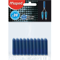 Maped Standard-Tintenpatronen, blau, im Blister