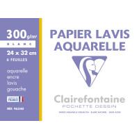 Clairefontaine Zeichenpapier "Lavis Aquarelle",...