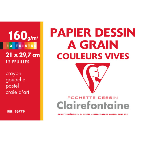Clairefontaine Künstlerpapier "à Grain", 240 x 320 mm