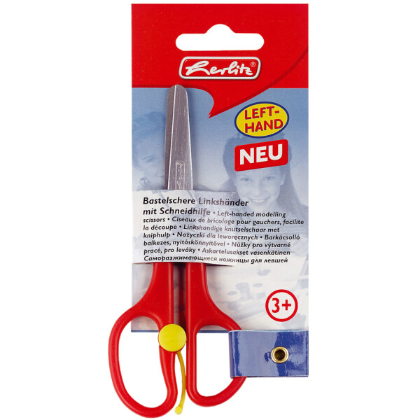 herlitz Bastelschere, mit Schneidhilfe, rund, L&auml;nge: 130 mm