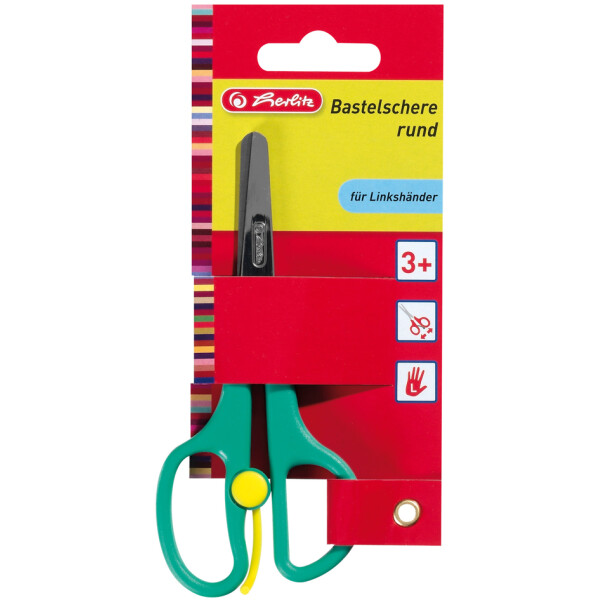 herlitz Bastelschere, mit Schneidhilfe, rund, L&auml;nge: 130 mm