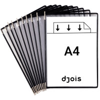 djois by tarifold Drehzapfentafel, DIN A4, schwarz