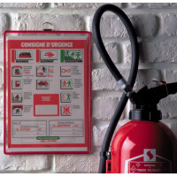 djois by tarifold Hängesichttafel, DIN A4 hoch, rot