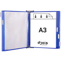 djois by tarifold Wandsichttafelsystem Metall, DIN A3
