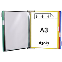 djois by tarifold Wandsichttafelsystem Metall, DIN A3