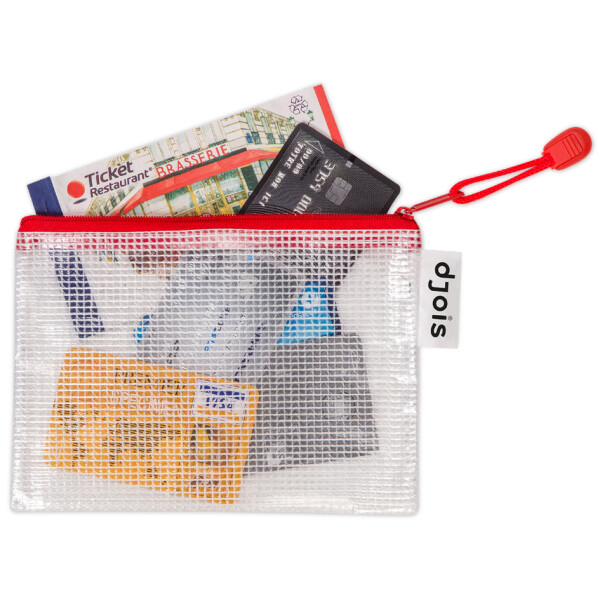 djois by tarifold Reißverschlusstasche ZIPPER, DIN A6, blau