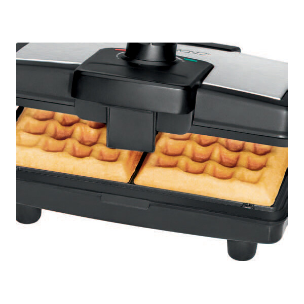 CLATRONIC Waffeleisen WA 3606, schwarz edelstahl
