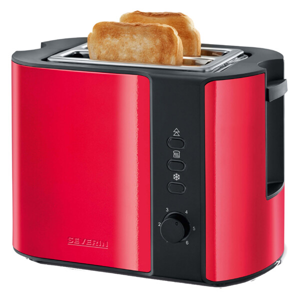 SEVERIN 2-Scheiben-Toaster AT 2589, Edelstahl schwarz