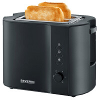 SEVERIN 2-Scheiben-Toaster AT 2589, Edelstahl schwarz