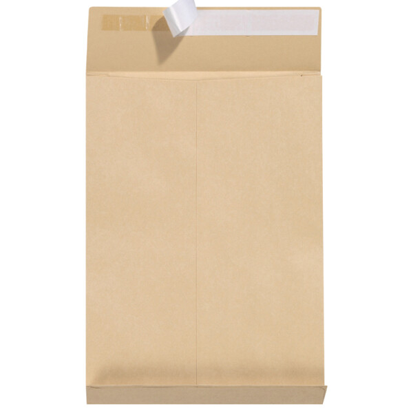 herlitz Faltenversandtasche B4, haftklebend, braun