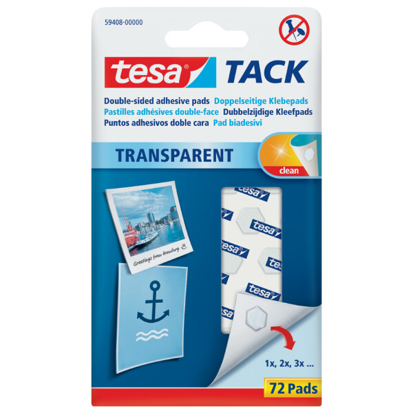 tesa TACK Klebepads Big Pack, transparent