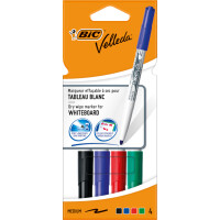 BIC Whiteboard-Marker Velleda 1741, Rundspitze, 8er Etui