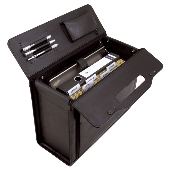 Alassio Pilotenkoffer "ANCONA", Leder, schwarz