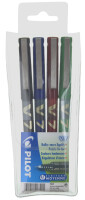 PILOT Tintenroller Hi-Tecpoint V5, 4er Etui, farbig sortiert