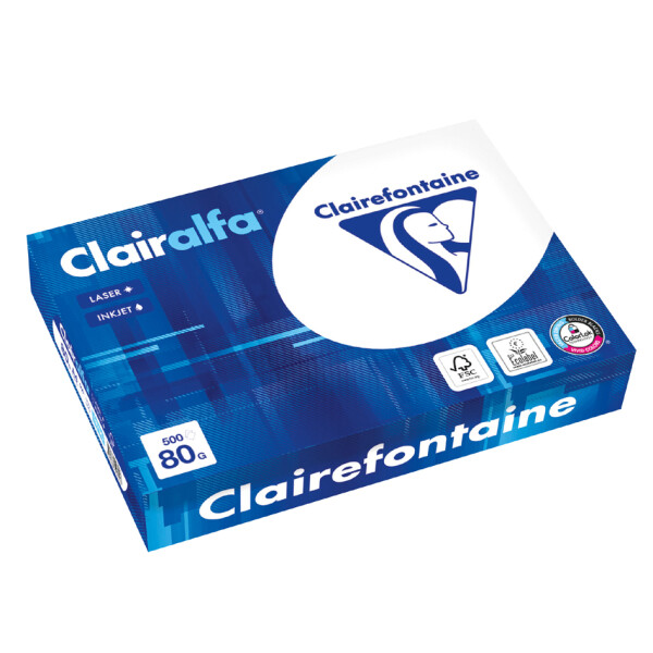 Clairefontaine Multifunktionspapier, DIN A4, extra wei&szlig;