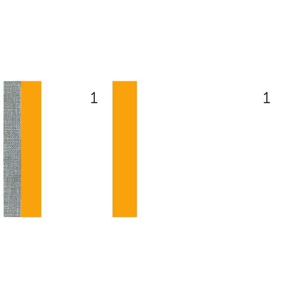 ELVE Bon-Block, orange, Maße: (B)135 x (H)60 mm