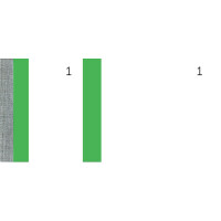 ELVE Bon-Block, grün, Maße: (B)135 x (H)60 mm