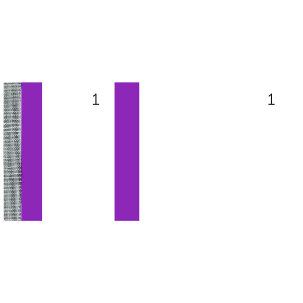 ELVE Bon-Block, violett, Maße: (B)135 x (H)60 mm