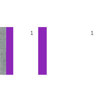 ELVE Bon-Block, violett, Maße: (B)135 x (H)60 mm