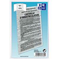Oxford Ausweishülle, PVC, 3-fach, 0,20 mm, 85 x 125 mm