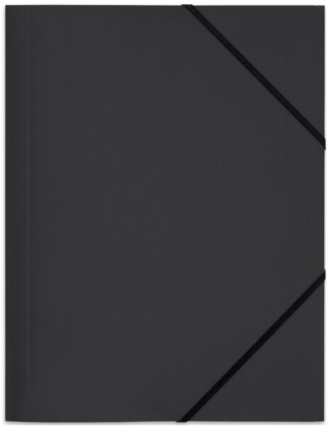 ELBA Eckspannermappe Standard, DIN A4, aus PP, schwarz