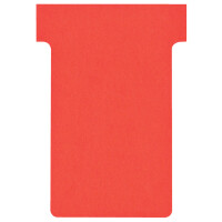 nobo T-Karten, Größe 1,5 45 mm, 170 g qm, rot