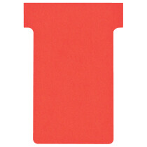 nobo T-Karten, Größe 2 60 mm, 170 g qm, rot
