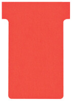nobo T-Karten, Größe 4 124 mm, 170 g qm, rot