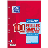 Oxford Ringbucheinlagen, SEYES, Farbe: blau, 80 g