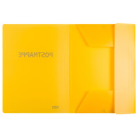 Oxford Postmappe, DIN A4, PP, transparent-gelb
