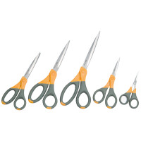 WEDO Schere TITAN plus, spitz, Länge: 215 mm, grau gelb