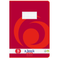 herlitz Schulheft x.book, DIN A4, Lineatur 29 rautiert