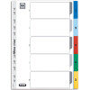 Oxford Kunststoff-Register, Zahlen, DIN A4, farbig, 5-teilig