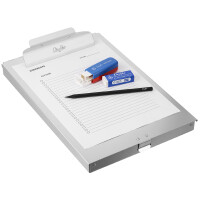 Läufer Formularhalter mit Box, aus Aluminium, DIN A4