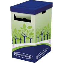 Fellowes BANKERS BOX Recycling-Behälter, groß, grün blau