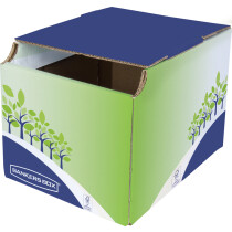 Fellowes BANKERS BOX Recycling-Behälter, klein, grün blau